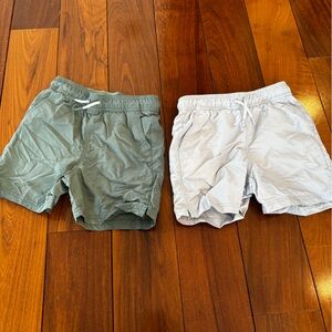 Cat & Jack Boys Gray and Green Swim Trunks